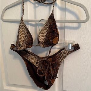 SKIMS Snake Print Bikini